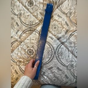 Beautifully painted Royal blue belt with ability to attach your own buckle!